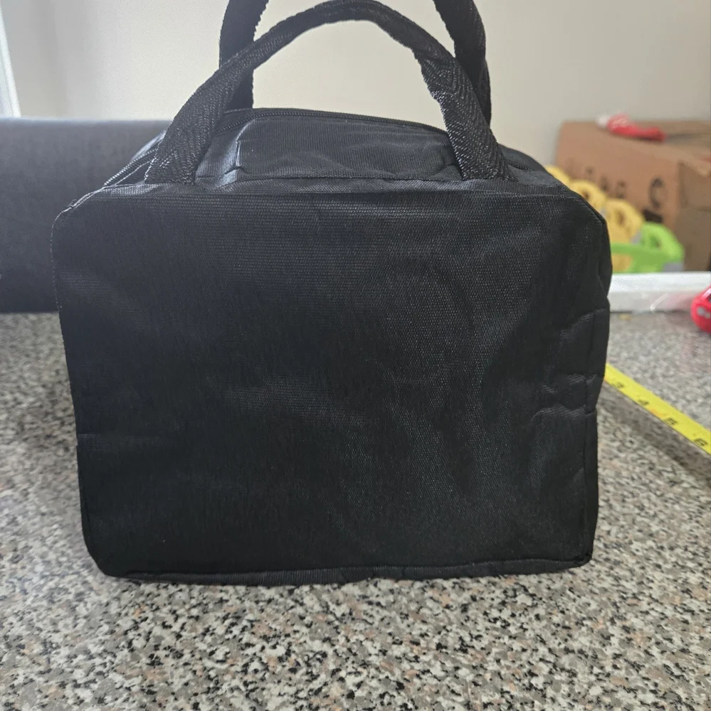 Black Insulated Lunch Bag